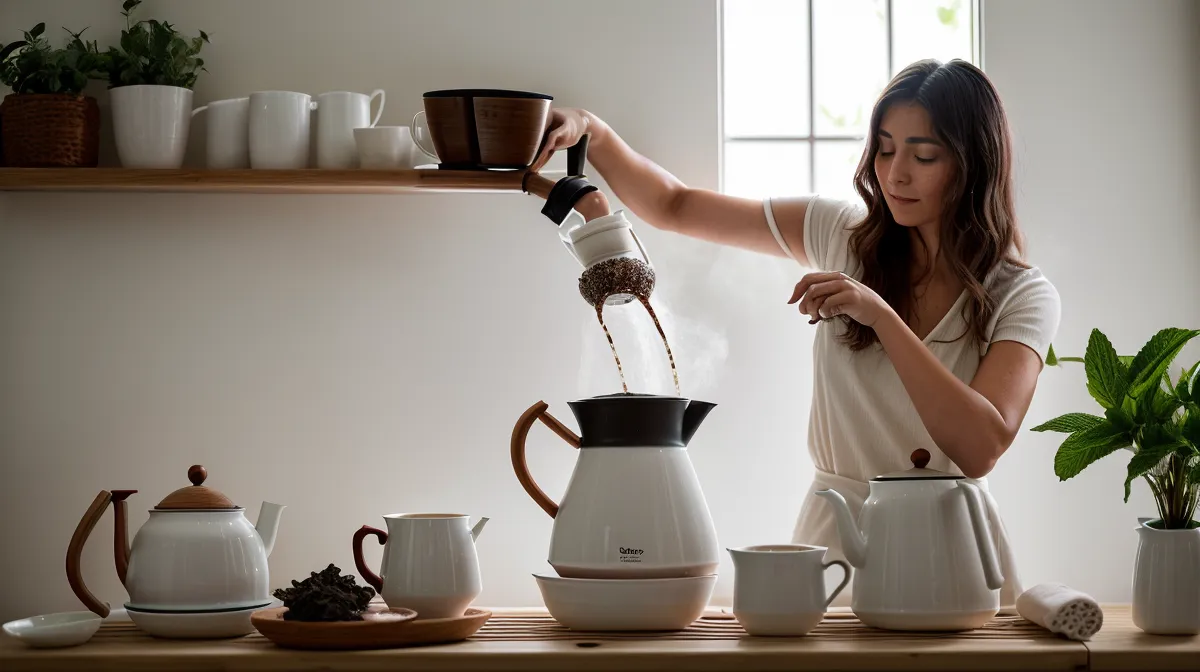 Cómo elegir el tamaño de molienda según tu cafetera manual: granos de café recién molidos con distintas texturas sobre una superficie de madera clara