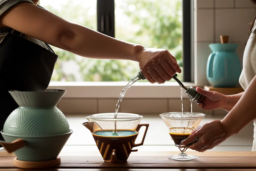 Café de especialidad con mucho cuerpo preparado en AeroPress, un método manual paso a paso