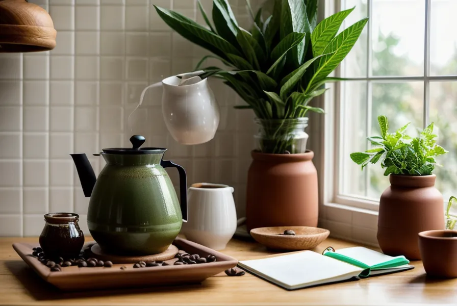 Pantalla de ordenador con dos tiendas online de café de especialidad abiertas, comparando qué bolsa comprar