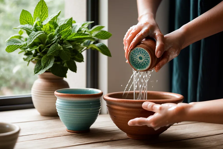 Manos ajustando la rueda de un molinillo manual de café para probar la variedad Caturra.
