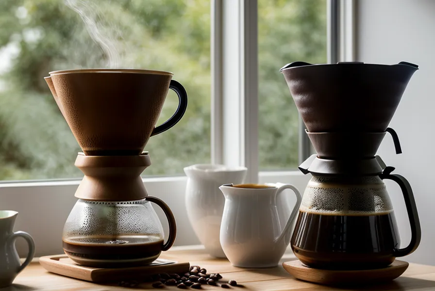 V60 goteando durante el bloom, vapor subiendo del café recién molido para practicar la receta de un curso de barista online