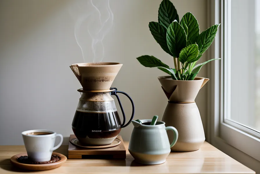 Café filtrado de especialidad preparado en V60 durante un aprendizaje casero de domingo