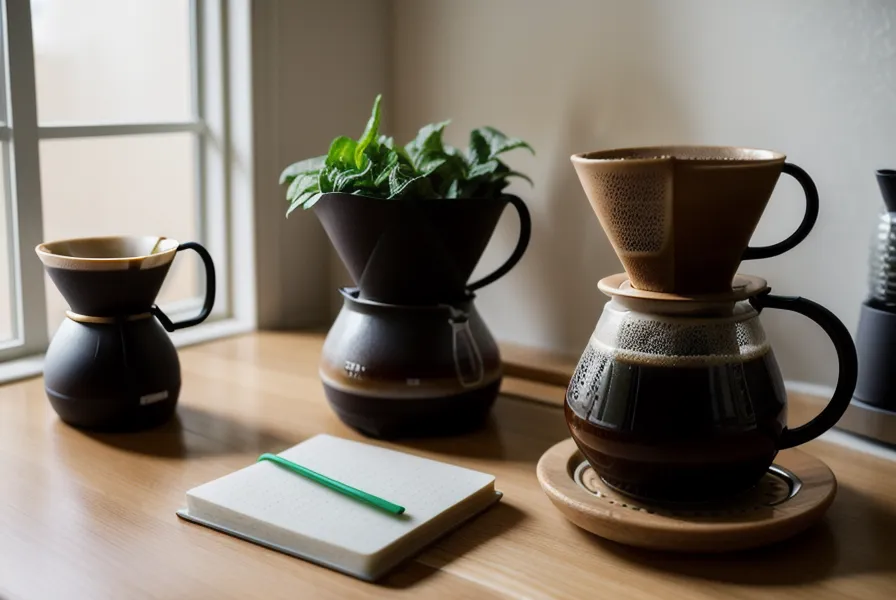 Manos moliendo café de especialidad con molinillo manual antes de preparar la V60 en casa