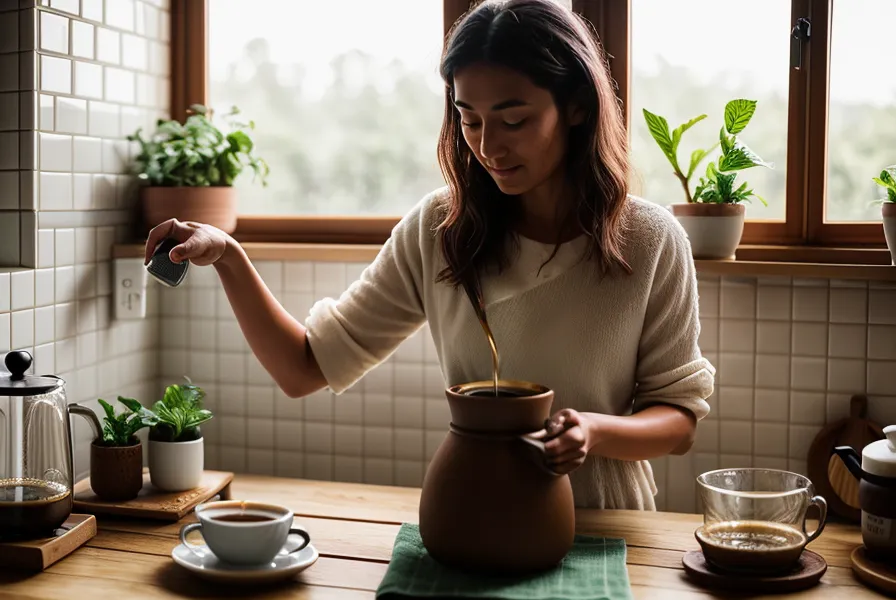 Preparando café de especialidad en V60 siguiendo los datos de trazabilidad de la etiqueta