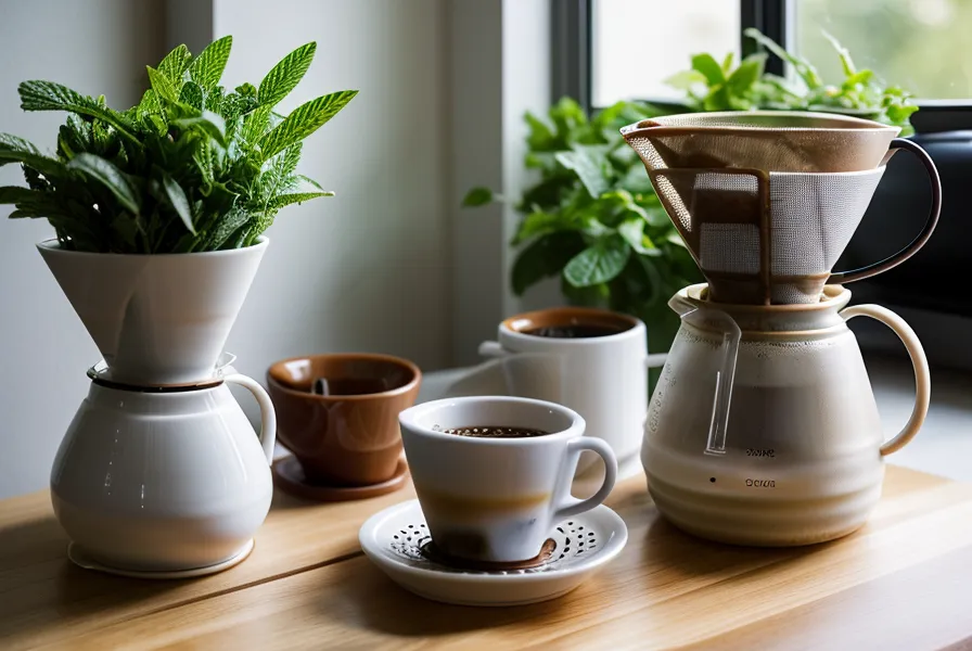 Balanza de precisión para café de especialidad en un ritual doméstico de V60 manual