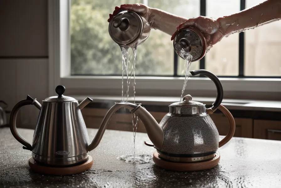 Vertido circular con tetera de cuello de cisne, técnica de vertido para la preinfusión en V60