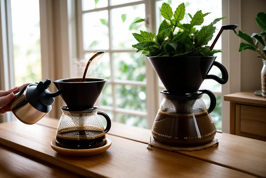 Bolsa de café de proceso honey recién abierta junto a un molinillo, con aroma dulce propio de este método de poscosecha